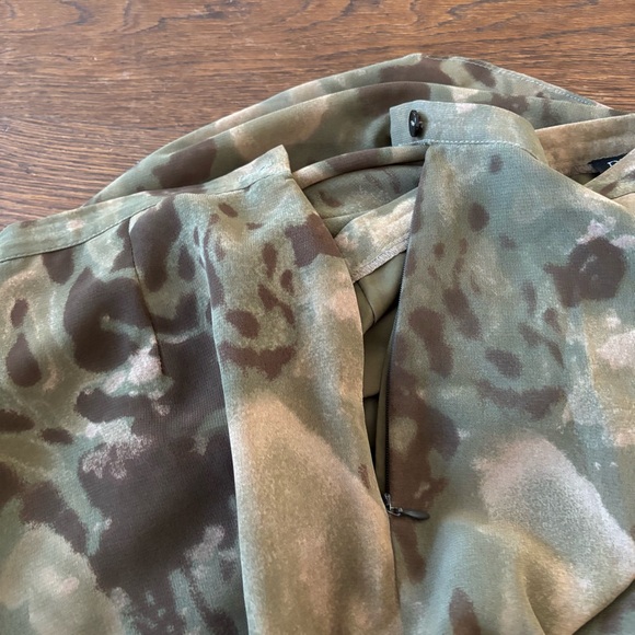 Vintage Y2K Patterned Flared Ruffle A-Line Skirt - Picture 6 of 11